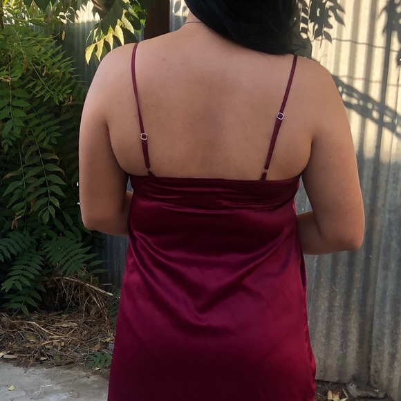 Red Silk Dress - Picture 5 of 5